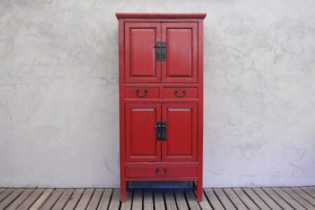 Alacena china roja
