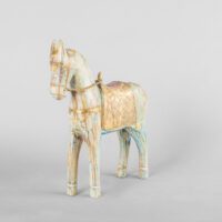Escultura de Caballo con Aplicaciones Metal - Imagen 8