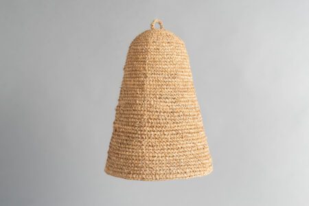 Pantalla de Lampara Fibra Natural Conica