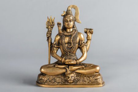 Shiva Sentada en Bronce