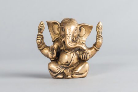 Ganesh Escribano de bronce