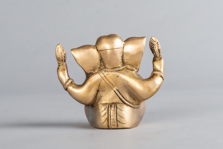 Ganesh Escribano de bronce - Imagen 4